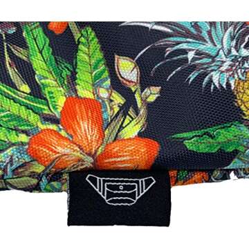 Fanny Packs Back Tropical Fanny Pack - Cute Waist Belt Bag for Men, Women, Kids | Floral Fun Pattern for Running, Hiking, Raves (Mahalo)