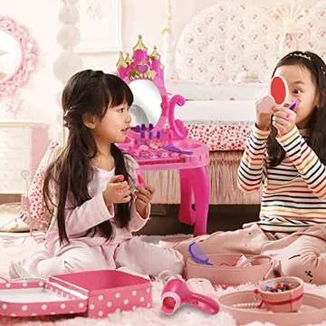 Enchanting Vanity Makeup Toy Set for Little Girls