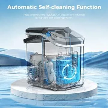 AGLUCKY Countertop Nugget Ice Maker - 35lbs/Day