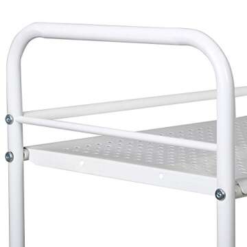 World Pride Rolling Salon Trolley Cart, 3 Tier, White