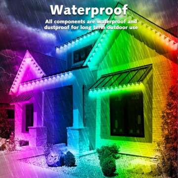 100FT Waterproof RGB Smart LED Outdoor Lights with App Control