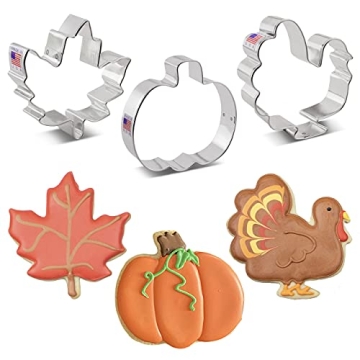 Thanksgiving Fall Cookie Cutters 3-Pc Set by Ann Clark