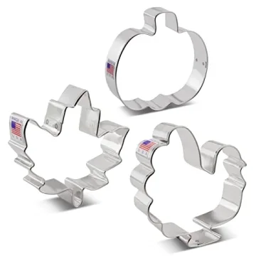 Thanksgiving Fall Cookie Cutters 3-Pc Set by Ann Clark
