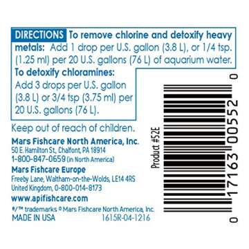 API TAP WATER CONDITIONER Aquarium Water Conditioner - 1-Ounce Bottle