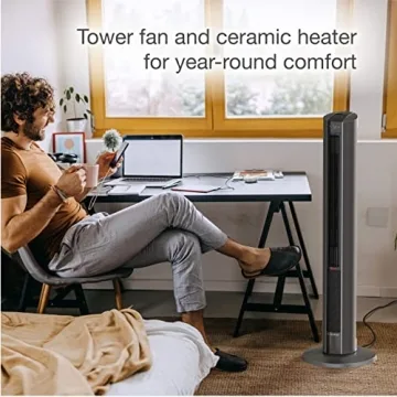 Lasko FH515 Oscillating Tower Fan and Heater Combo 1500W