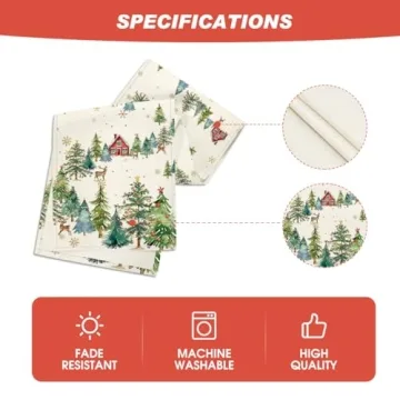 Artoid Mode Xmas Trees Christmas Table Runner 13x72 Inches