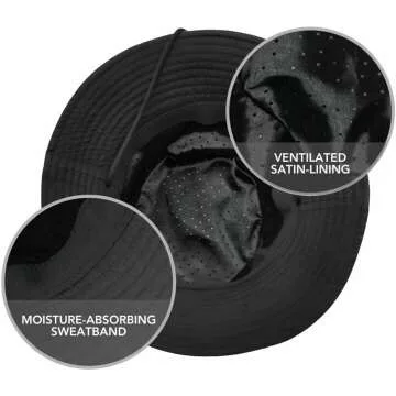 Stylish Waterproof Satin Lined Sun Hat for UV Protection