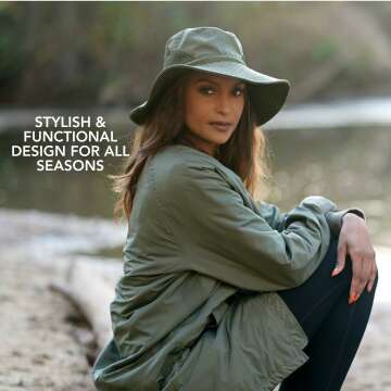 Stylish Waterproof Satin Lined Sun Hat for UV Protection