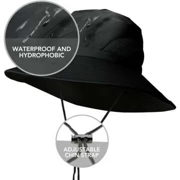 Stylish Waterproof Satin Lined Sun Hat for UV Protection