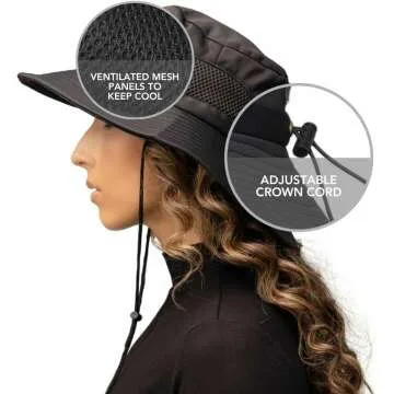 Stylish Waterproof Satin Lined Sun Hat for UV Protection