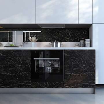 Oxdigi Marble Contact Paper 24 x 196 inches Self Adhesive Peel & Stick Wallpaper for Kitchen Counter...