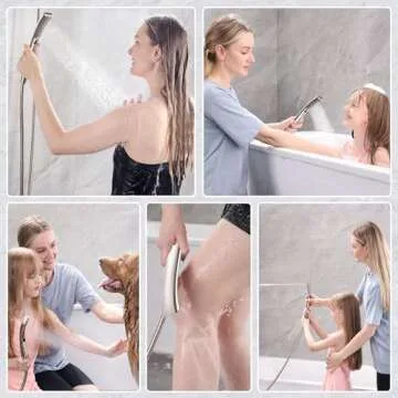 BRIGHT SHOWERS Brushed Nickel Shower Combo for Luxury