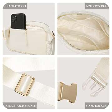 Sherpa Belt Bag Stylish Crossbody Fleece Fanny Pack
