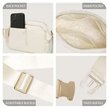 Sherpa Belt Bag Stylish Crossbody Fleece Fanny Pack