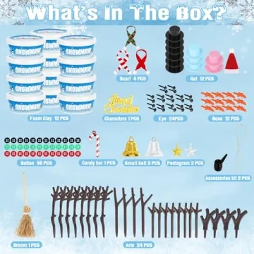 Christmas Snowman Craft Kit for Kids Fun Holiday Activities