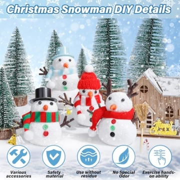 Christmas Snowman Craft Kit for Kids Fun Holiday Activities