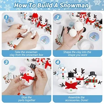 Christmas Snowman Craft Kit for Kids Fun Holiday Activities