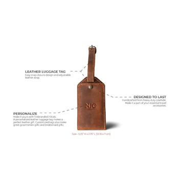 Personalized Leather Luggage Tags for Stylish Travelers