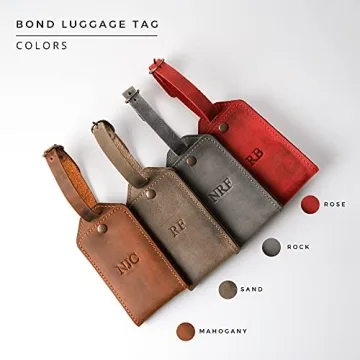 Personalized Leather Luggage Tags for Stylish Travelers