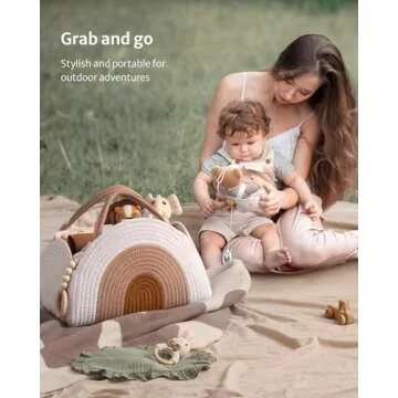 Blissful Diary Cotton Rope Diaper Caddy Organizer