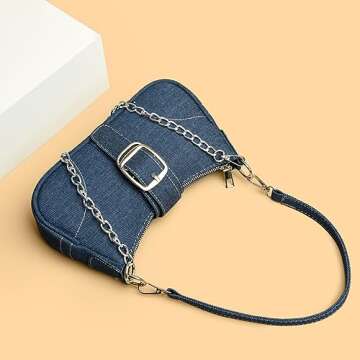 SAJOSE Small Quilted Crossbody Bag, Trendy Designer Mini Shoulder Bag, Phone Wallet Purse for Women (0211-dark blue)