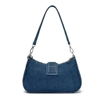 SAJOSE Small Quilted Crossbody Bag, Trendy Designer Mini Shoulder Bag, Phone Wallet Purse for Women (0211-dark blue)