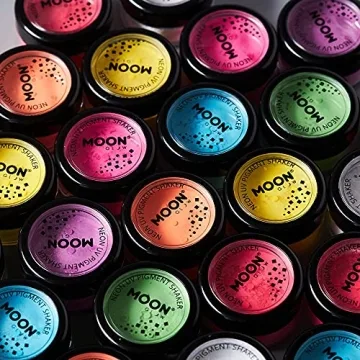 Moon Glow UV Pigment Set for Nail Art and Body Painting