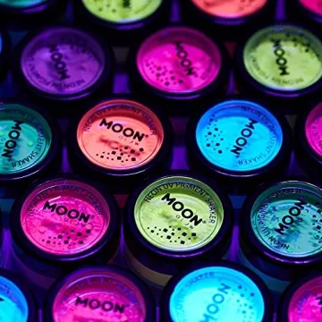 Moon Glow UV Pigment Set for Nail Art and Body Painting