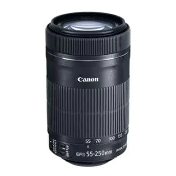 Canon EF-S 55-250mm f/4-5.6 IS STM Lens - Versatile Zoom Range for Stunning Photography