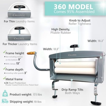 Calliger Heavy Duty Clothes Wringer for Towel & Laundries