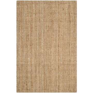 SAFAVIEH Natural Fiber Collection Accent Rug Rectangle - 2' x 3', Natural, Handmade Farmhouse Jute, Ideal for High Traffic Areas in Entryway, Living Room, Bedroom (NF747A)