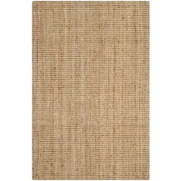 SAFAVIEH Natural Fiber Collection Accent Rug Rectangle - 2' x 3', Natural, Handmade Farmhouse Jute, Ideal for High Traffic Areas in Entryway, Living Room, Bedroom (NF747A)
