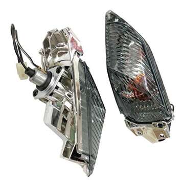 ZXMOTO Clean Rear Turn Signal Indicator Light for Suzuki GSXR 1000 K9 2009 2010 2011 2012 2013 2014 2015 2016, GSXR 600 GSXR 750 K11 2011-2019, Smoked Lenses