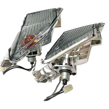 ZXMOTO Clean Rear Turn Signal Indicator Light for Suzuki GSXR 1000 K9 2009 2010 2011 2012 2013 2014 2015 2016, GSXR 600 GSXR 750 K11 2011-2019, Smoked Lenses