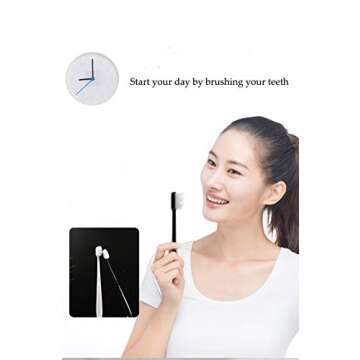 hongjin Extra Soft Toothbrush, Ultra Soft-bristled Adult Toothbrush Micro Nano 15000 Floss Bristle G...