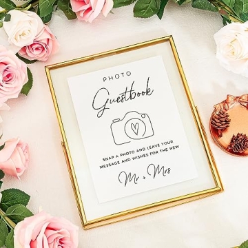 Calculs Gold Sign Holder Floating Frame for Events