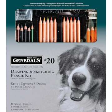 General Pencil 20GP General's Classic Sketching and Drawing Kit