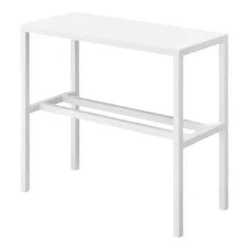 Yamazaki Home Tower 2-Tier Entryway Shoe Organizer, 16" - Steel - Holds 4 Pairs Of Shoes