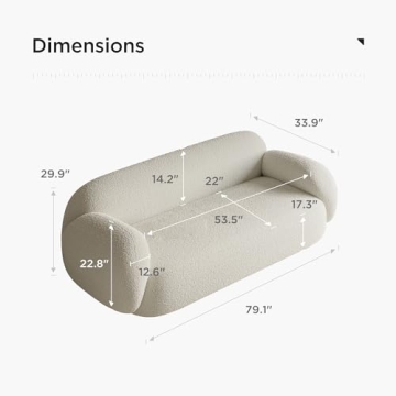 Acanva Modern Minimalist Sofa for Cozy Living Spaces