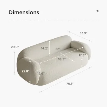 Acanva Modern Minimalist Sofa for Cozy Living Spaces