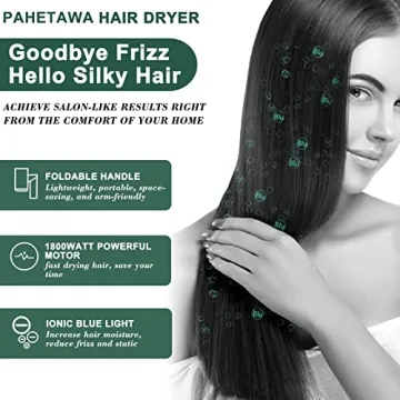 Lightweight PAHETAWA Travel Hair Dryer with Diffuser