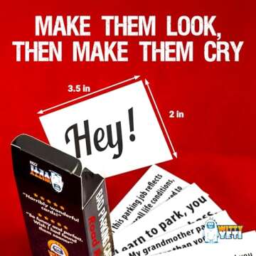 Super Hilarious, Crude Bad Parking Cards 50 Pack. Prank Idiot Parkers and Get the Satisfaction of Revenge With Funny NSFW Novelty Notices. Gag Note Cards Make Great Xmas Stocking Stuffers for Ages 18+