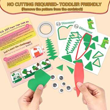 AluAbi Crafts Fun DIY Animal Paper Cup Kit for Kids