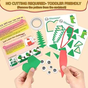 AluAbi Crafts Fun DIY Animal Paper Cup Kit for Kids