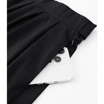 Taydey Vintage A-Line Pleated Skirt for Women