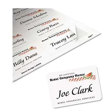 Avery 8395 Laser/Inkjet Name Badges,2-1/3-Inch x3-3/8-Inch ,160/PK,Plain WE