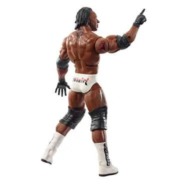 WWE Booker T Elite Collection Wrestlemania 19 Action Figure with Deluxe Articulation, Life-Like Detail, Authentic Ring Gear, Swappable Hands & Accessory