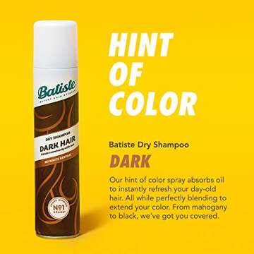 Batiste Dry Shampoo for Dark Hair, Refresh Hair Anytime