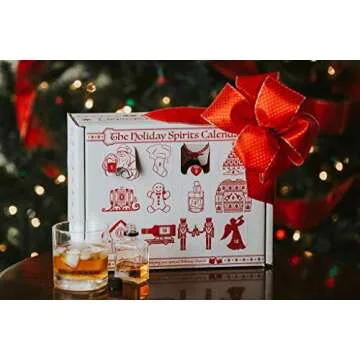 Advent Calendar for Alcohol & Adults | Gift Booze & Wine for Christmas 2024 | Great White Elephant & Holiday Party Hostess Present Idea | Alcohol Not Included