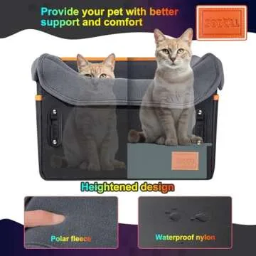 Comfortable Dog Car Seat For Small Pets Waterproof Design